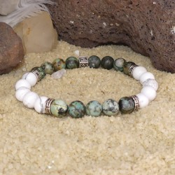 Turquoise africaine - Howlite