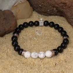 Tourmaline - Howlite