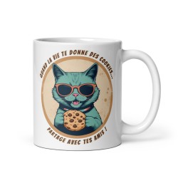 Mug en Céramique "Chat Cookies"