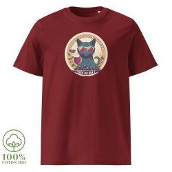 T-shirt unisexe "chat et vin"